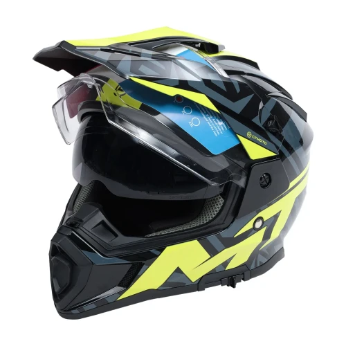 CFMOTO MT Helmet Black Green xl - Slika 2